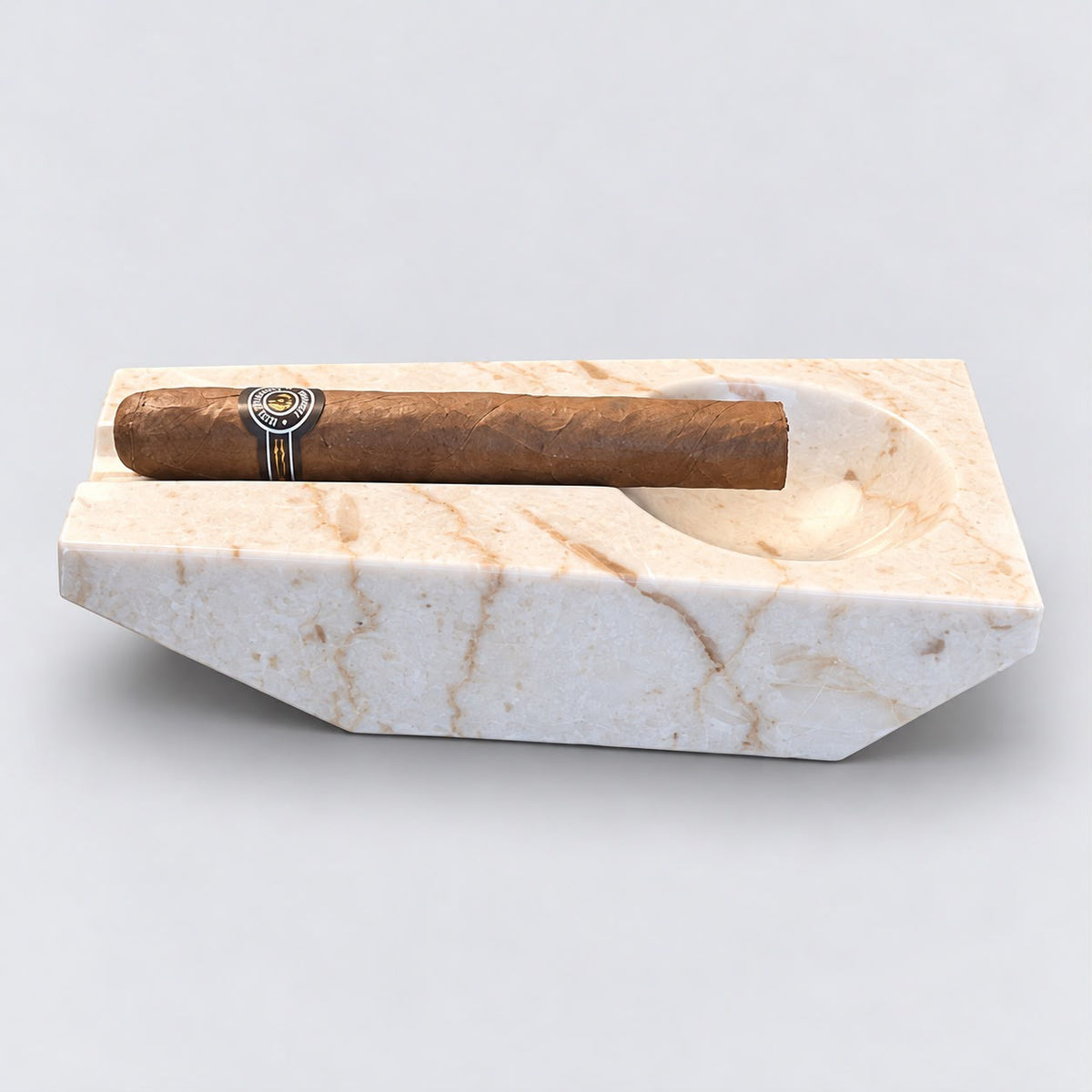 Sculpted Marble Cigar Ashtray